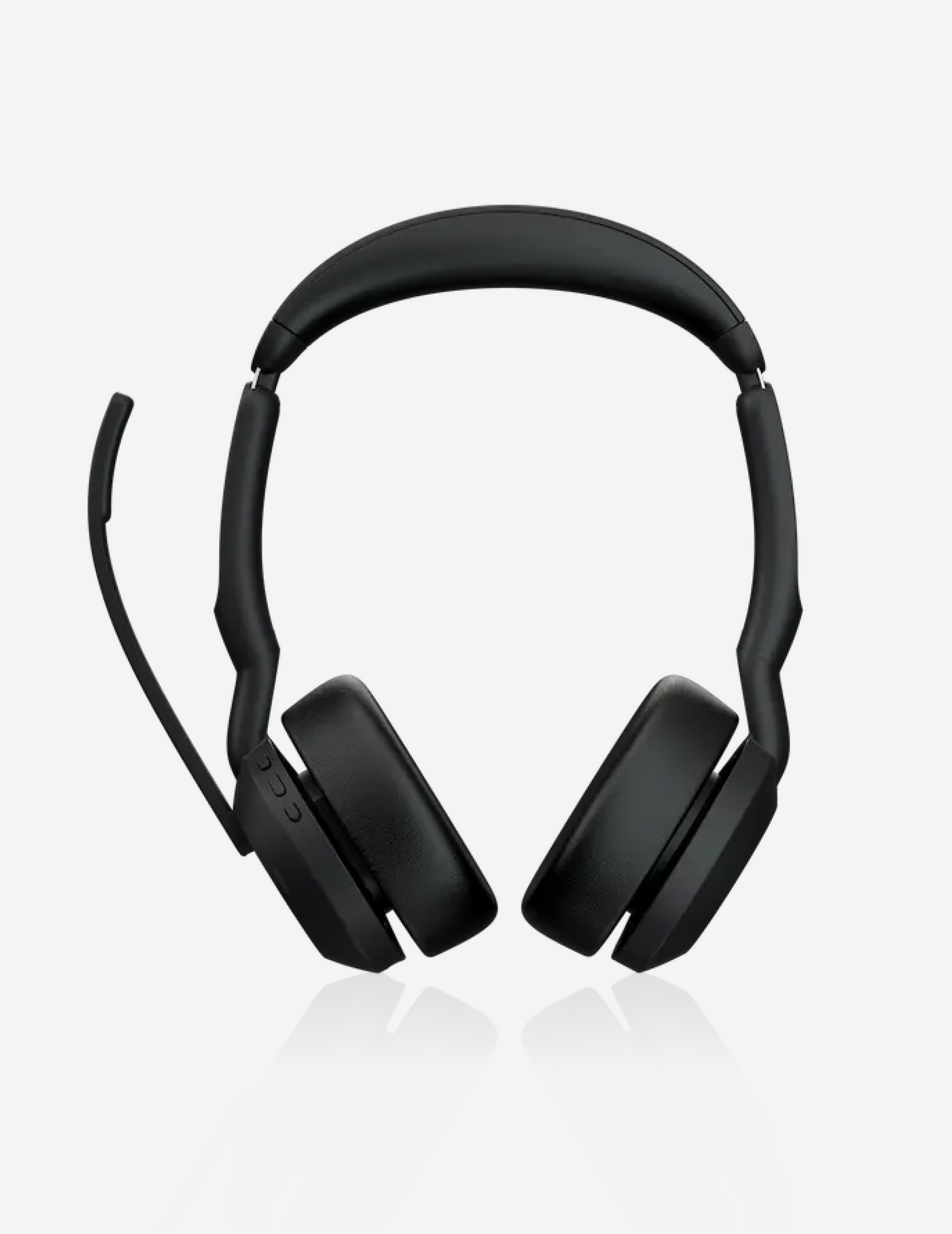 Jabra Evolve 2 55 Stereo Wireless Headset Air Comfort Technology | Noise Cancelling Mics and Active Noise Cancellation | MS Teams Certified | Works with All Other Platforms | Black