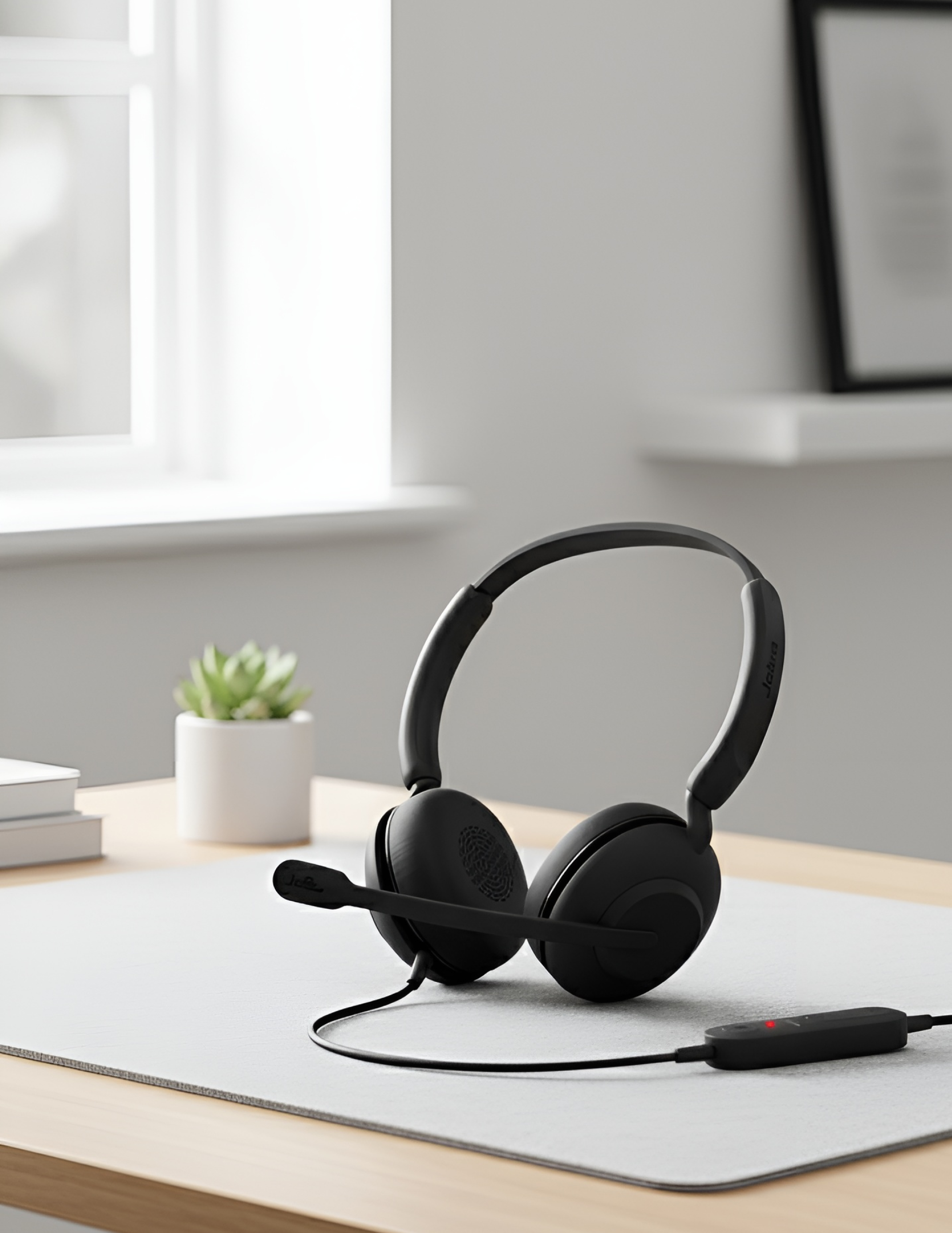 Jabra Evolve 10 | On Ear Noise Cancellation | Mic with Fully Adjustable Boom Arm and USB-A Connectivity Stereo Headset | Black