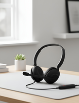 Jabra Evolve 10 | On Ear Noise Cancellation | Mic with Fully Adjustable Boom Arm and USB-A Connectivity Stereo Headset | Black