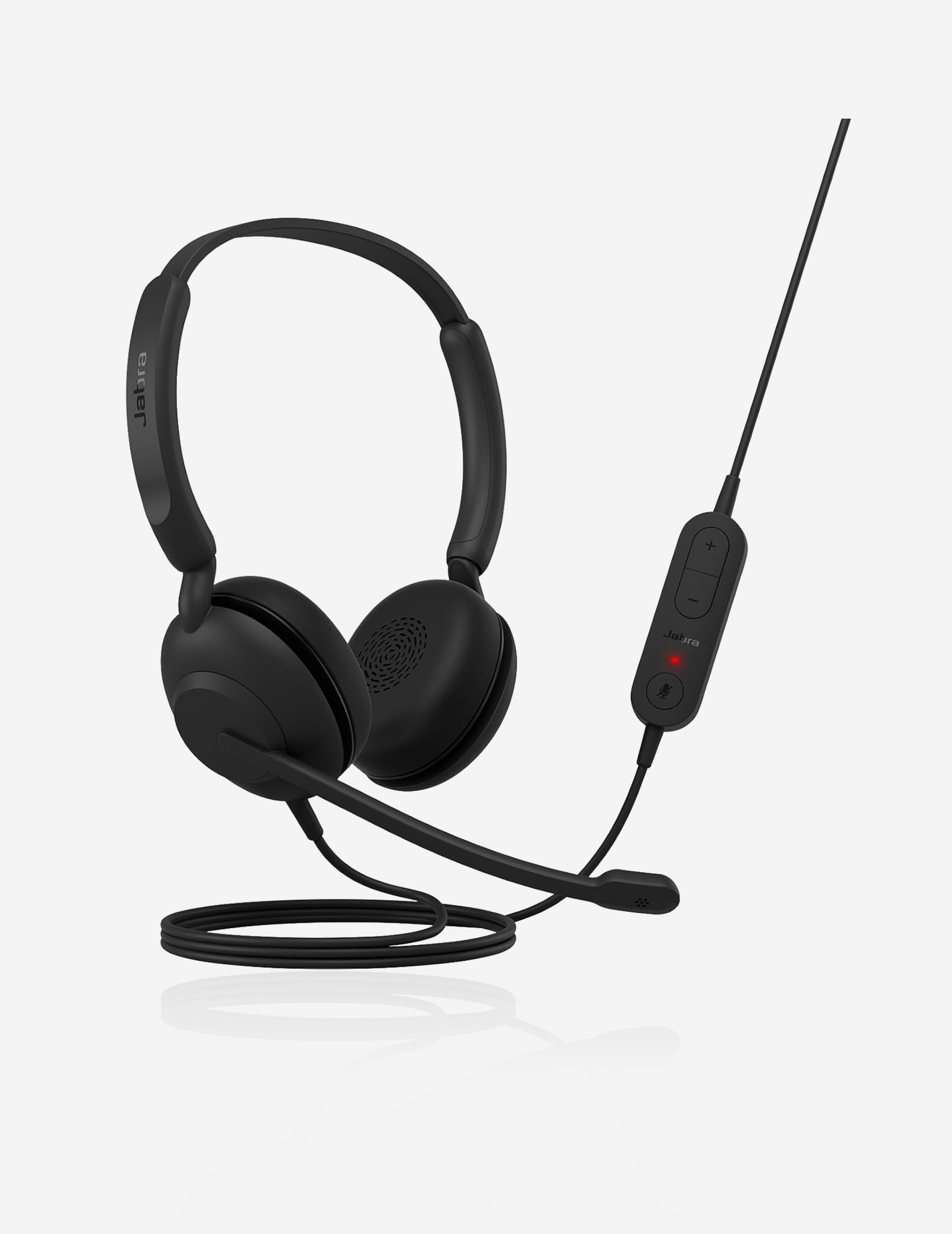 Jabra Evolve 10 | On Ear Noise Cancellation | Mic with Fully Adjustable Boom Arm and USB-A Connectivity Stereo Headset | Black