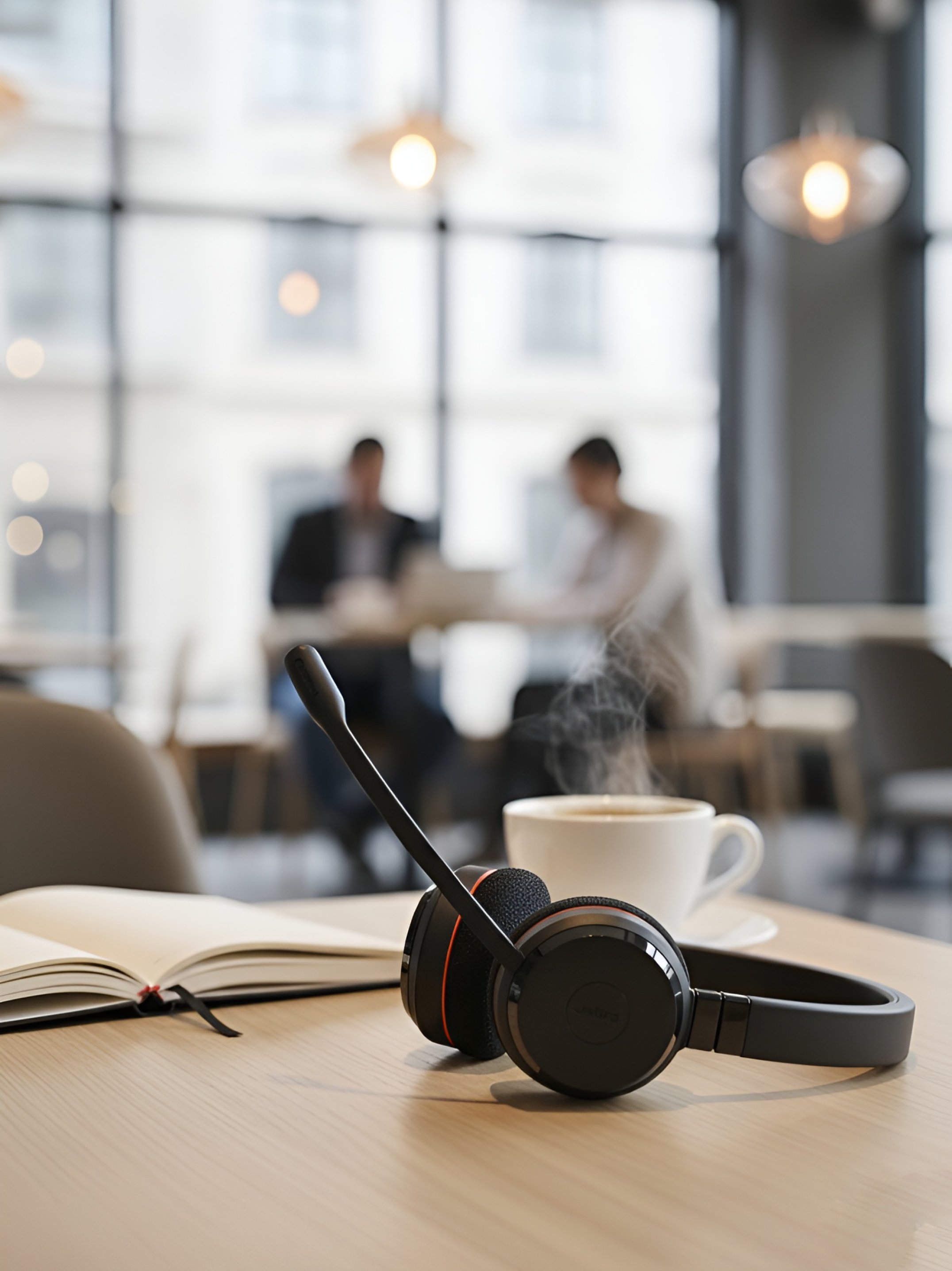 Jabra Evolve 20 Stereo Headset with Noise Canceling Mic | Connect to Mobile/Tablet via USB-C/A | Lightweight Headband