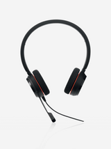 Jabra Evolve 20 Stereo Headset with Noise Canceling Mic | Connect to Mobile/Tablet via USB-C/A | Lightweight Headband