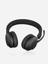 Jabra Evolve 2 65 Wireless PC Headset | Noise Cancelling Microsoft Teams Certified Stereo Headphones with Long-Lasting Battery | USB-C Bluetooth Adapter | Black