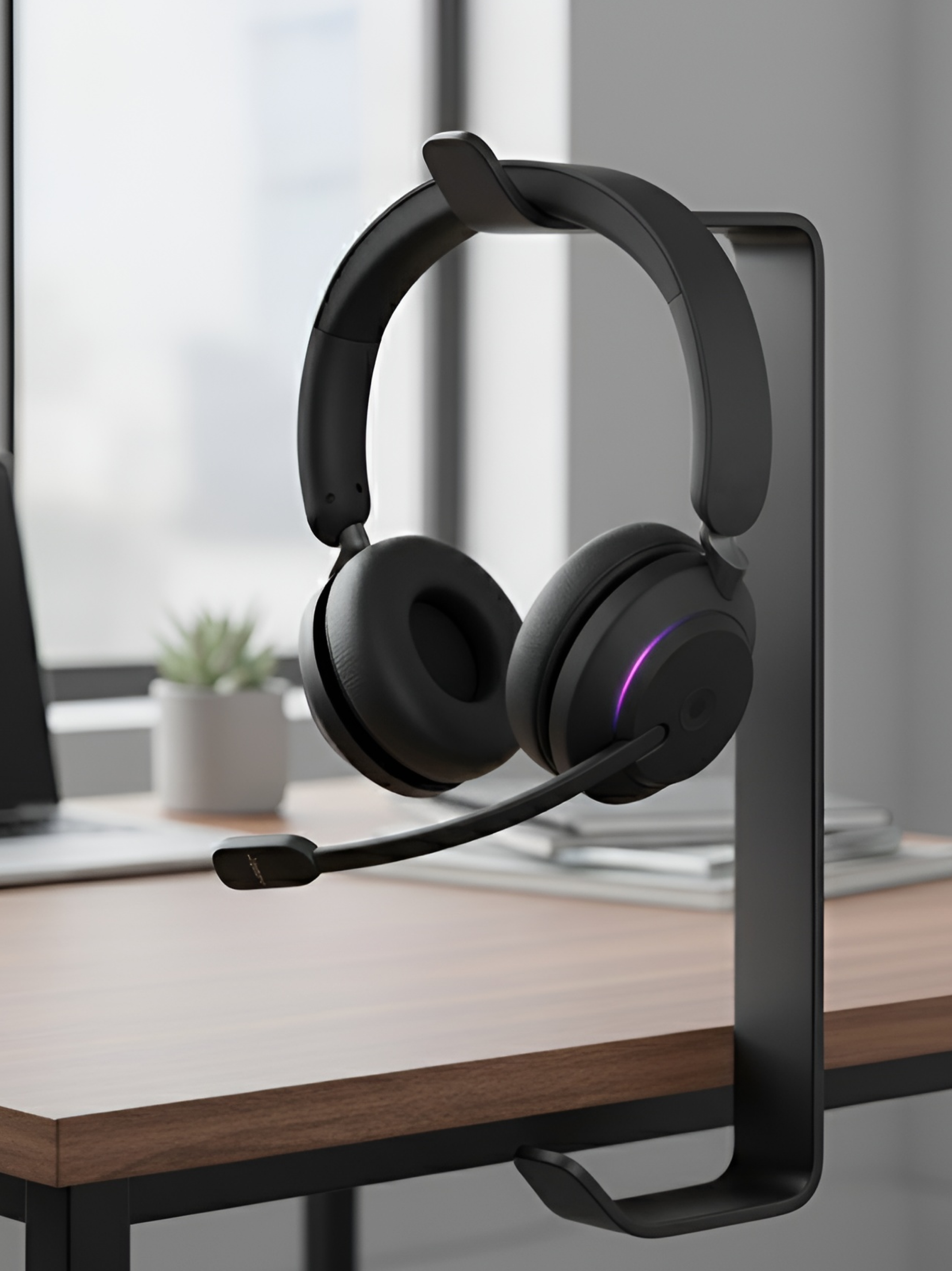 Jabra Evolve 2 65 Wireless PC Headset | Noise Cancelling Microsoft Teams Certified Stereo Headphones with Long-Lasting Battery | USB-C Bluetooth Adapter | Black