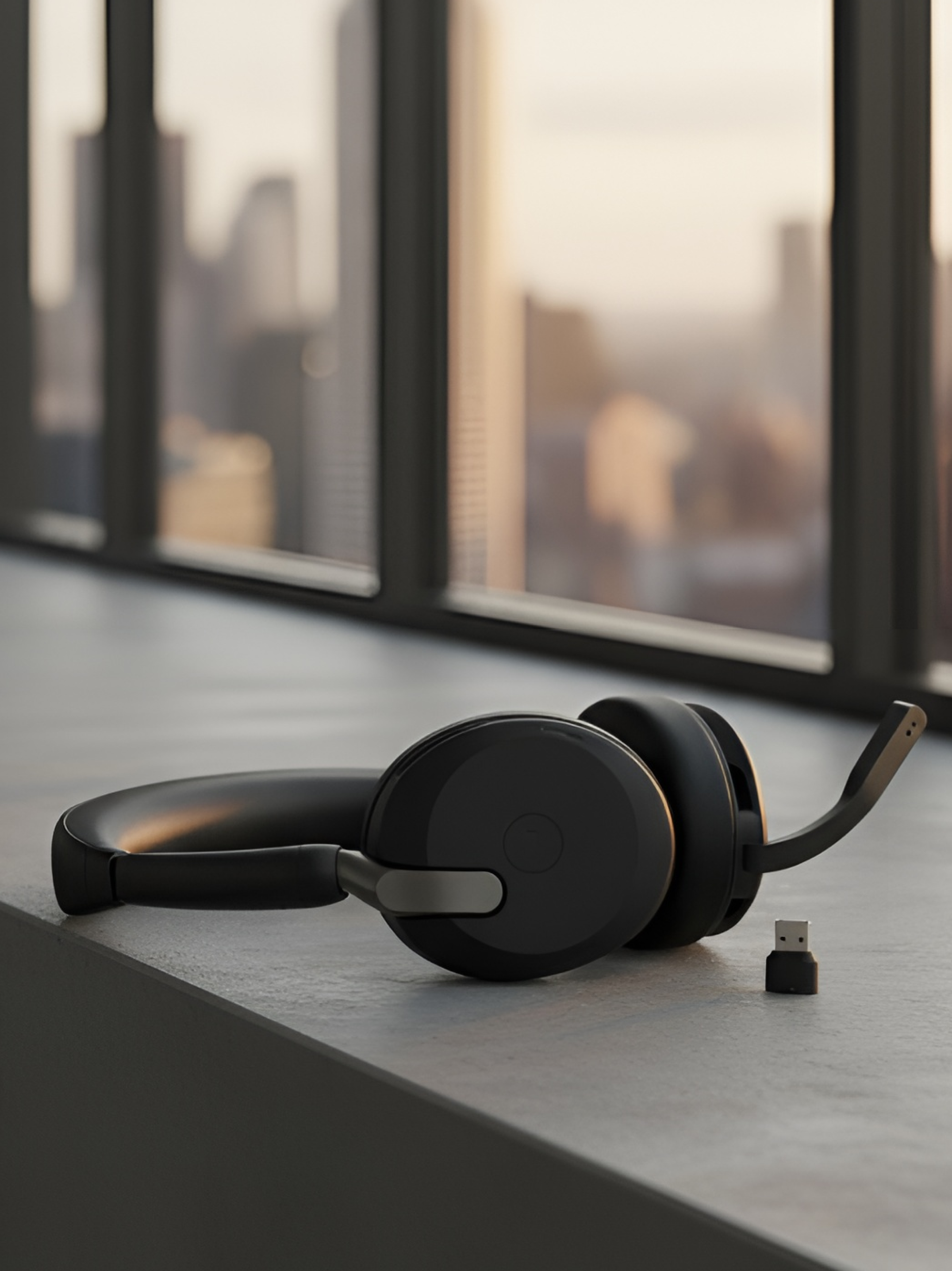 Jabra Evolve 2 65 Flex Headphones Wired & Wireless Head-Band Office/Call Center | Bluetooth | Black