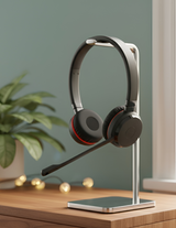 Jabra Evolve 30 II Wired Dual-Ear Headset with Mic for Work | 3.5mm Jack or USB-A/USB-C Connectivity, Computer Headset with Noise-Cancelling Microphone | Works with Online Meeting Platforms | Black