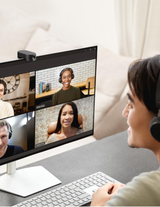 Jabra PanaCast 20 4K Video Conferencing Camera | Flexible Plug & Play Personal Video Solution Computer Webcam with AI-Powered 4K Ultra-HD, Intelligent Zoom, and Lighting Optimization | Black
